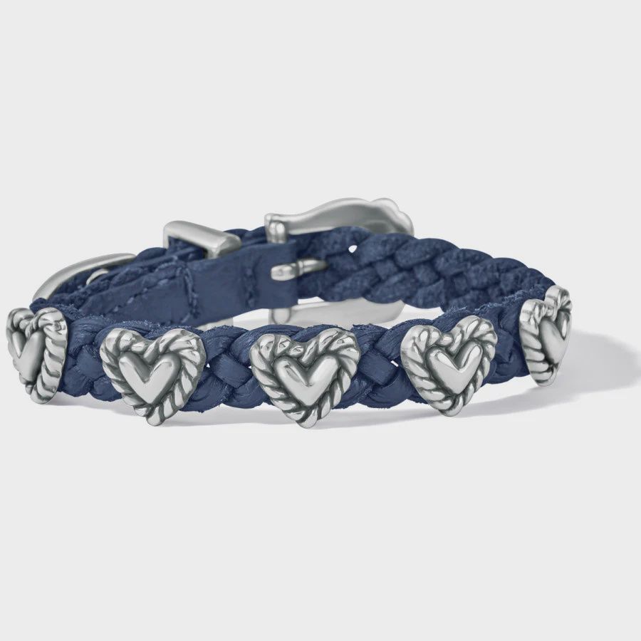 Roped Heart Braid Bandit Bracelet - French Blue