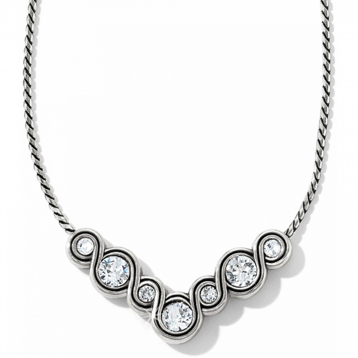 Infinity Sparkle Necklace - Silver