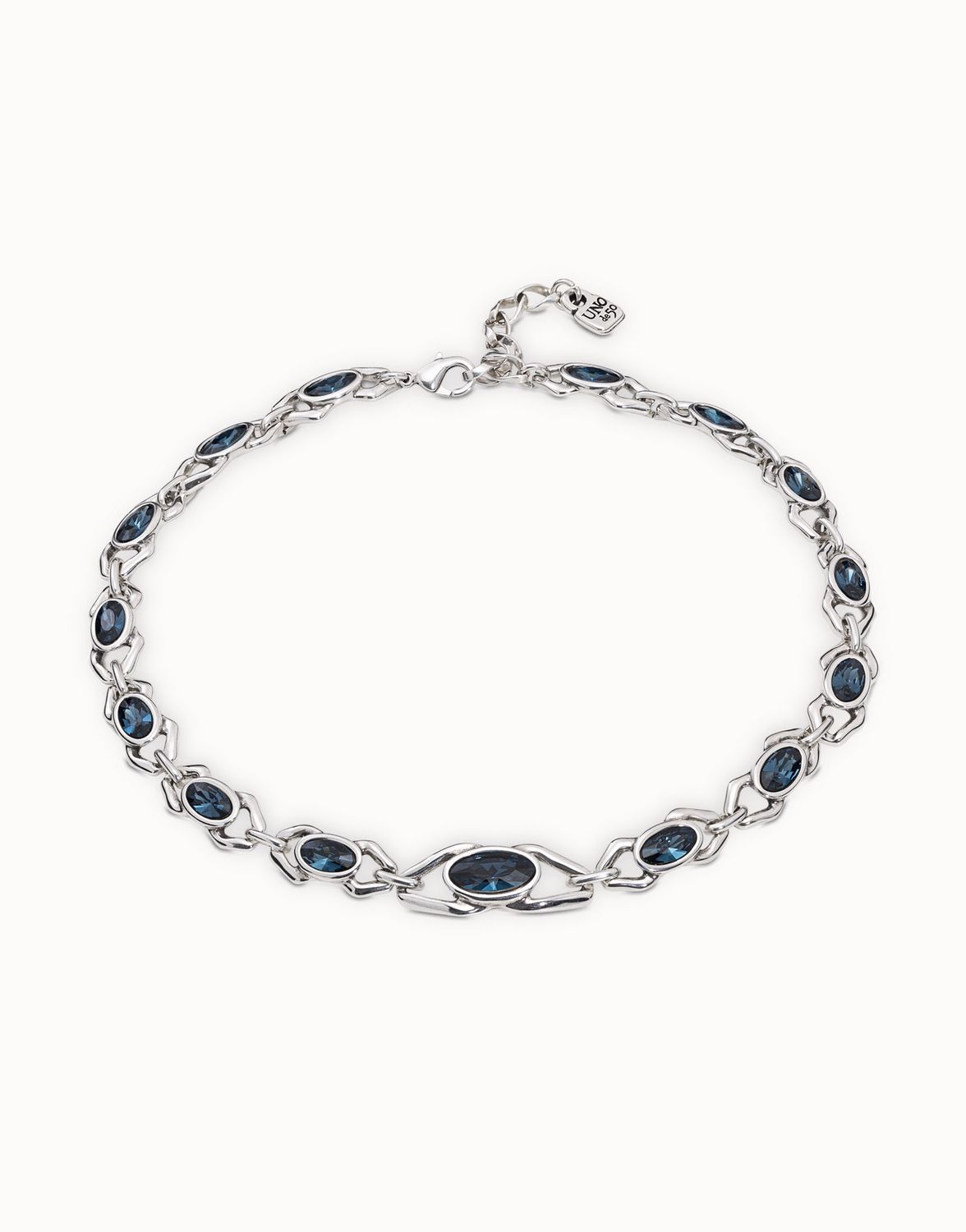Madame Necklace - Silver/Blue