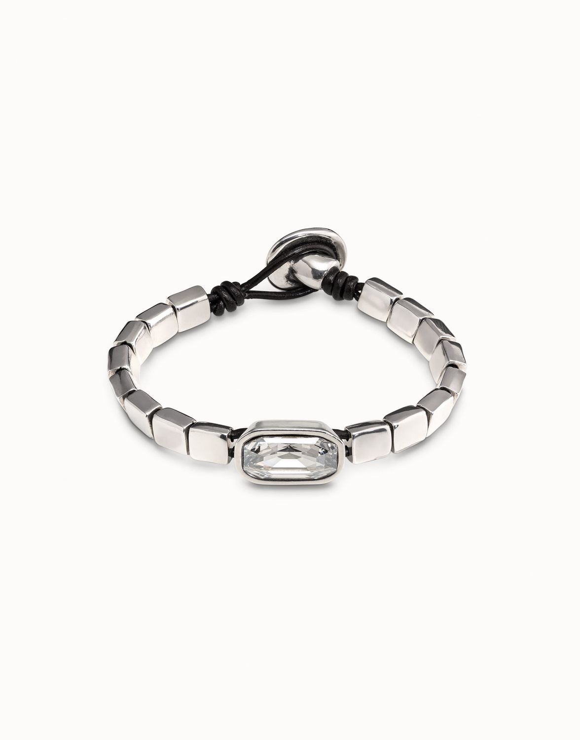Anaconda Bracelet - White Crystal