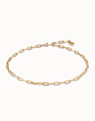 Uno de 50 Gold-Plated Metal Alloy Chain Link Necklace