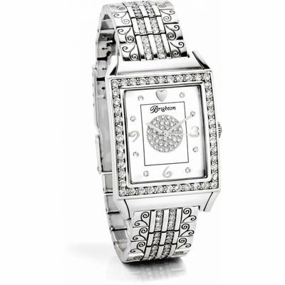 Diamond Bar Watch - Silver