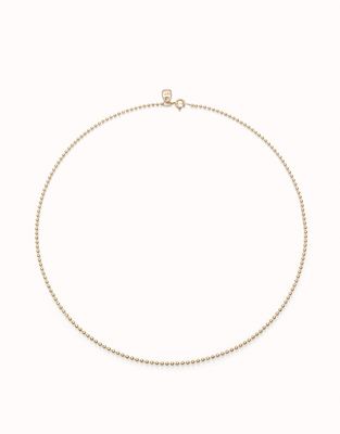 Uno de 50 Hazte Uno 18K Gold-Plated Beaded Chain Necklace