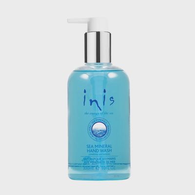 INIS Sea Mineral Hand Wash 10 fl. oz. bottle with blue-green label on white background