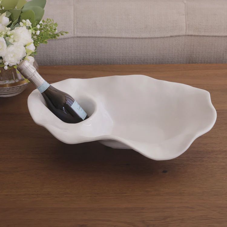 VIDA Ocean Oyster Champagne Bucket (White)