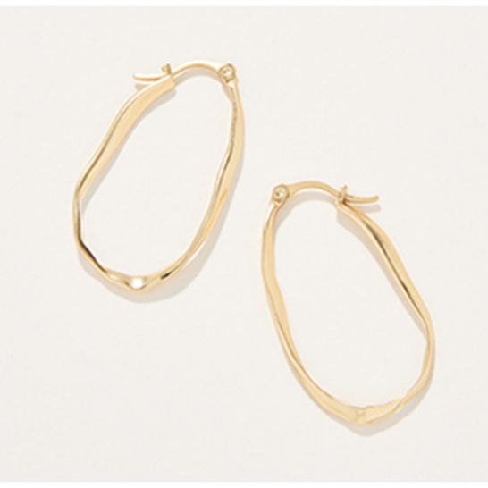 Isle of Hope Hoop Earrings Gold
