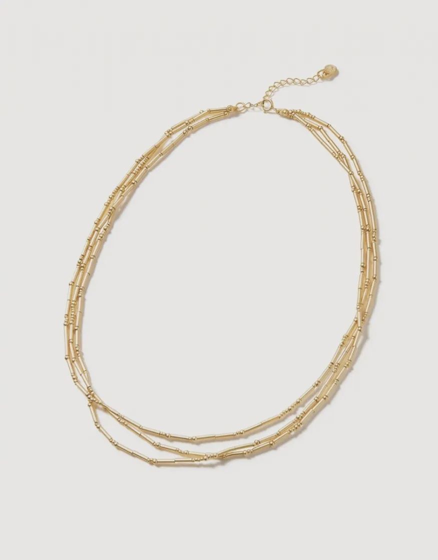 Triple Bitty Bead Necklace