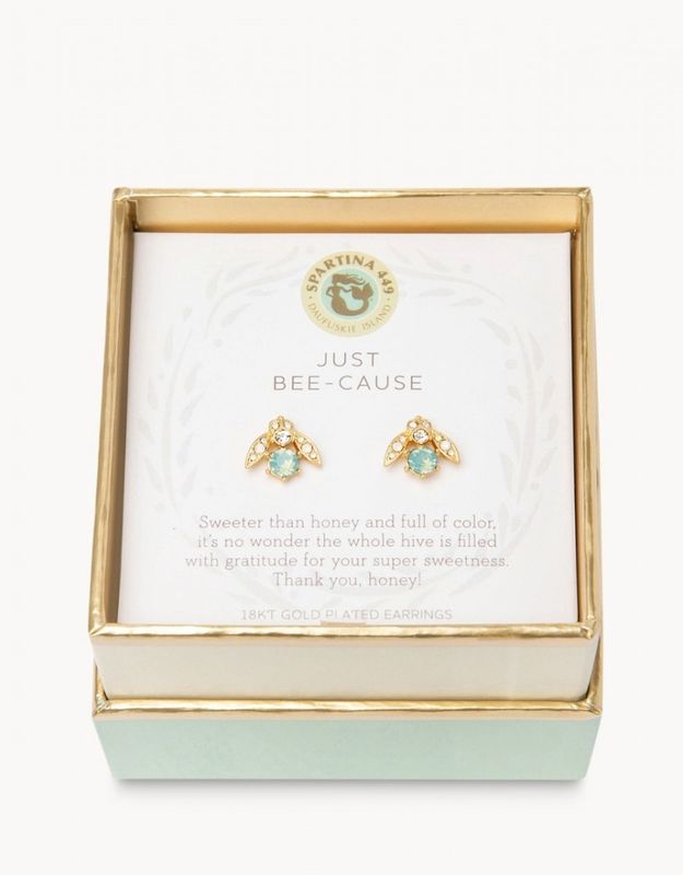 Sea La Vie Stud Earrings Just Bee-cause