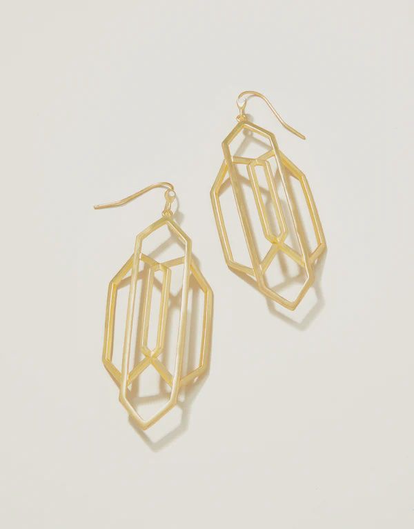 Art Deco Earrings - Gold