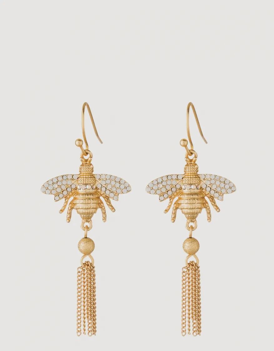 Bee Tassel Earrings