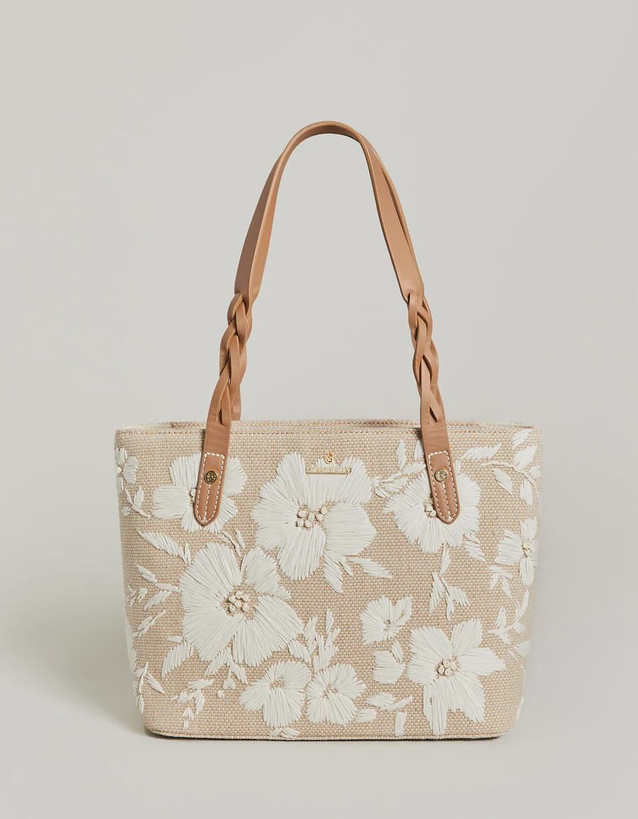 Rory Tote - Parade Raffia Floral