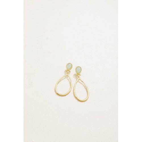 Nara Teardrop Earrings Seafoam