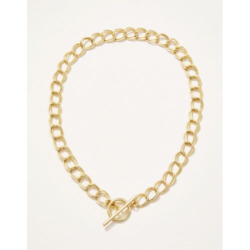 Everly Chain Toggle Necklace 17&quot; Gold