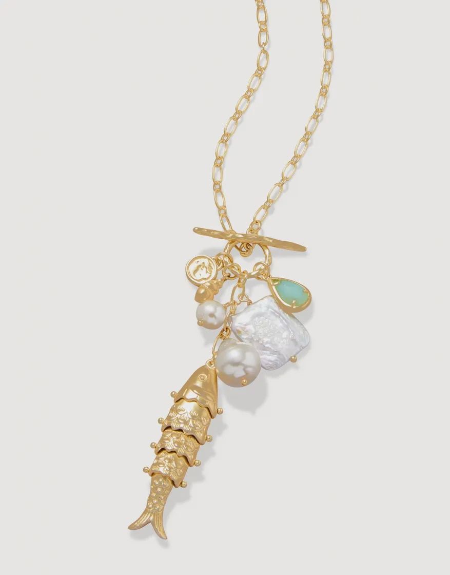 CHARLIE NECKLACE 32&quot;FISHY