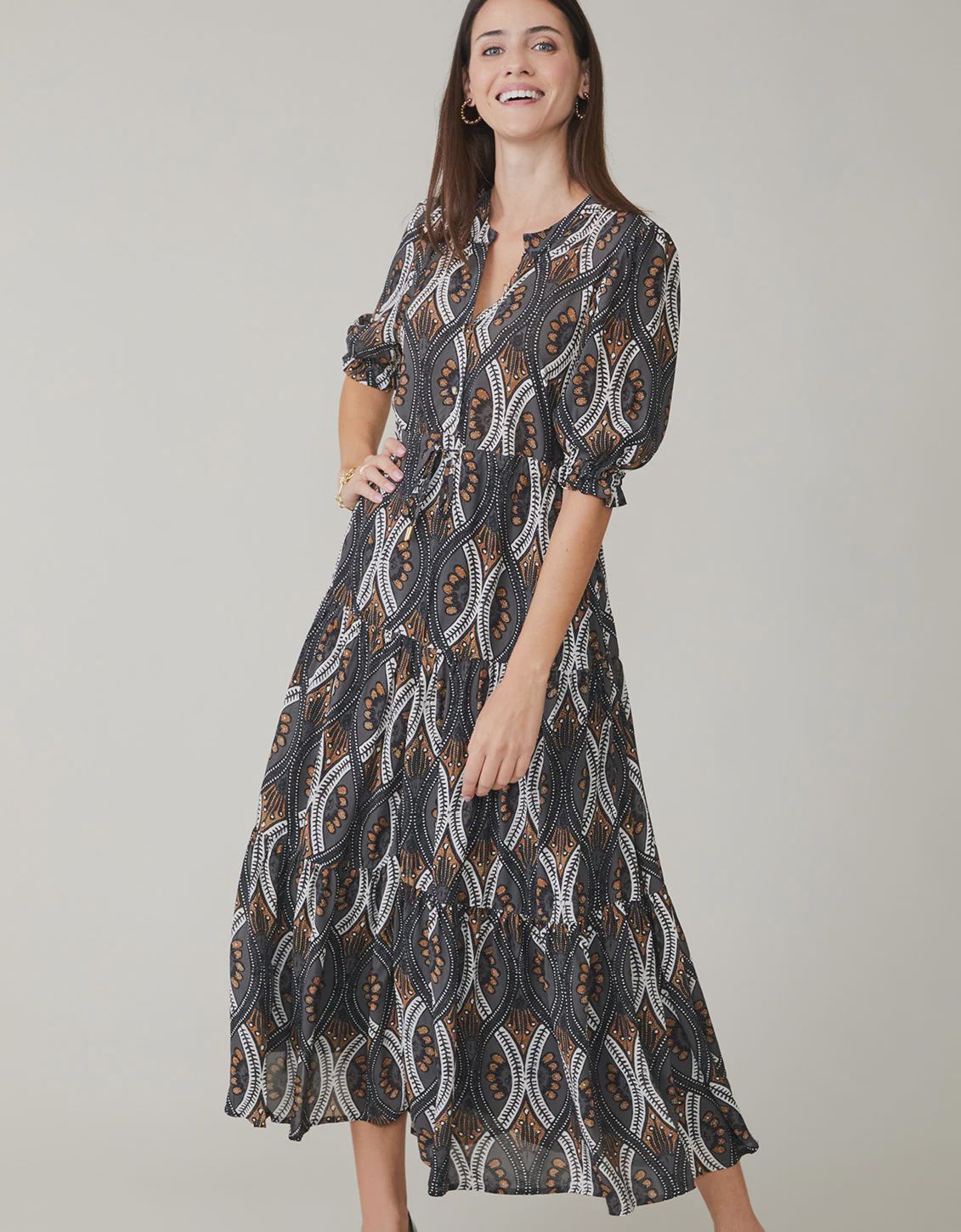 Lynette Midi Dress Harbor River Batik