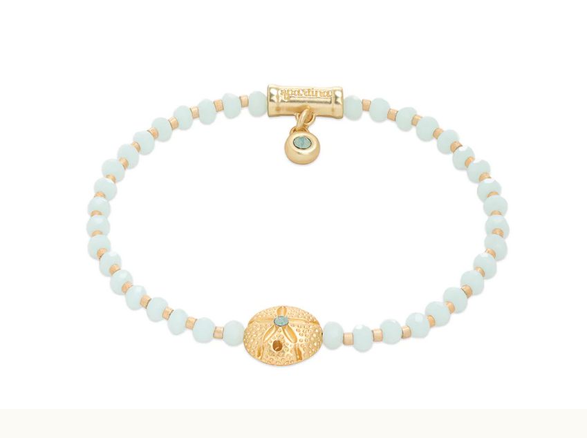 Twinkle Stretch Bracelet Pale Blue/Sand Dollar