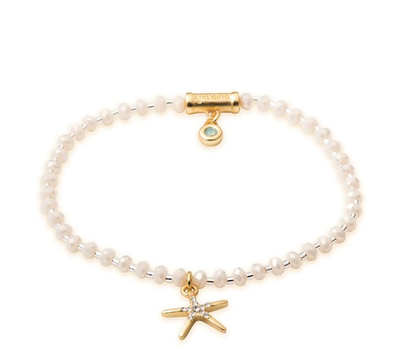 Twinkle Stretch Bracelet Cream/Starfish