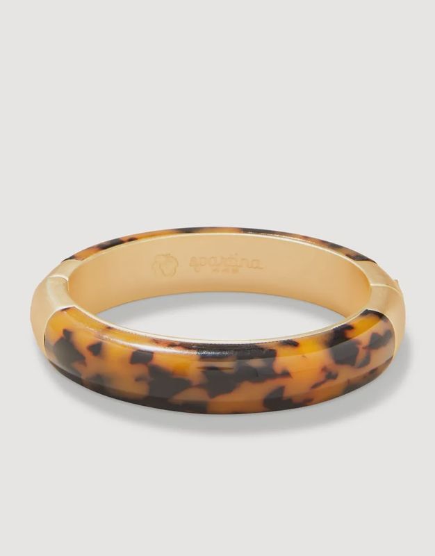 Harbor Resin Hinged Bangle Tortoise