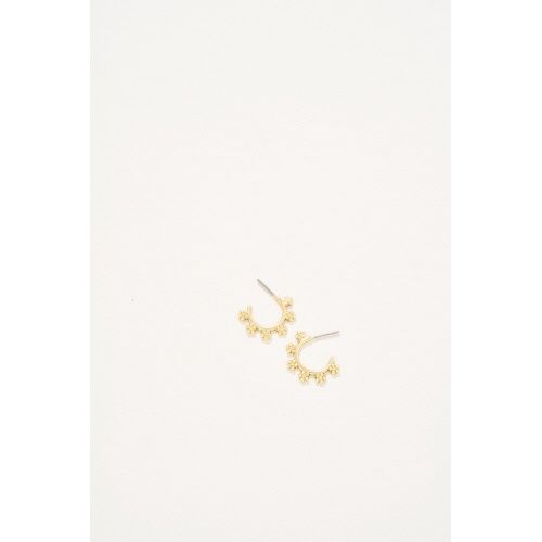 Hawthorn Midi Hoop Earrings Gold