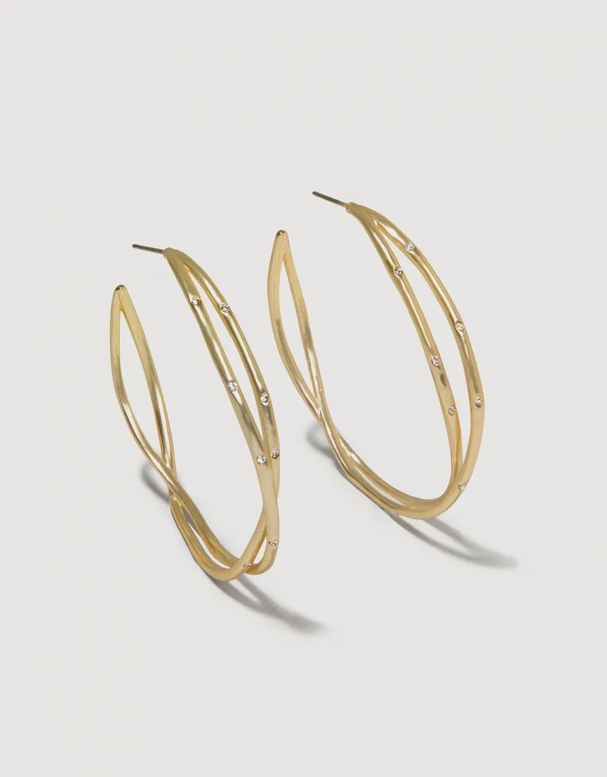 Sprinkles Hoop Earrings GOLD