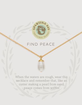 Sea La Vie Necklace Find Peace/Pearl