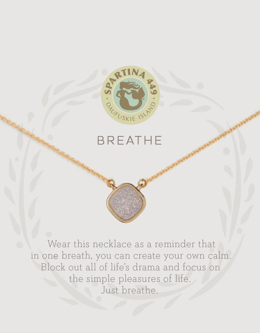 Sea La Vie Necklace Breathe/Cream Druzy