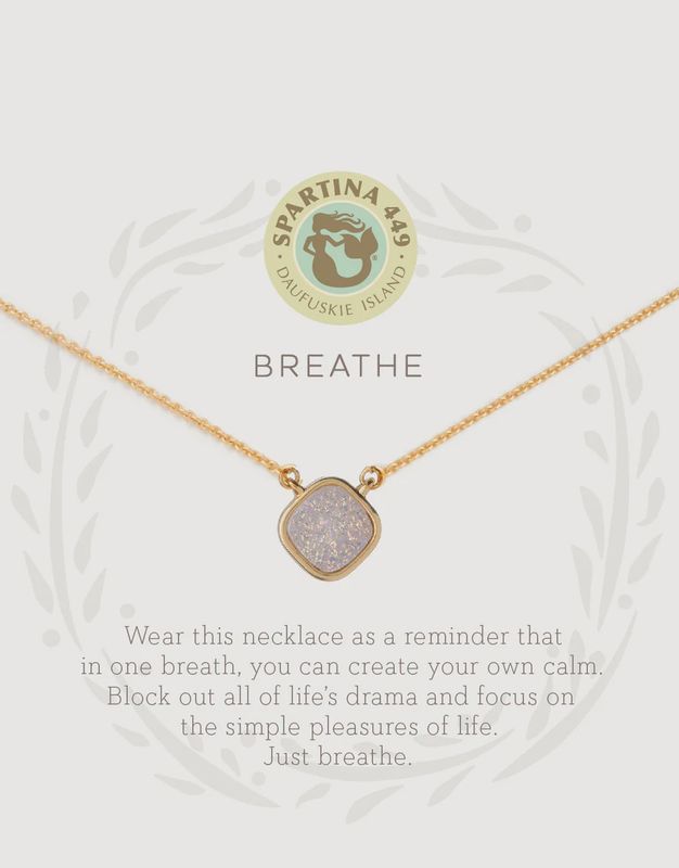 Sea La Vie Necklace Breathe/Cream Druzy