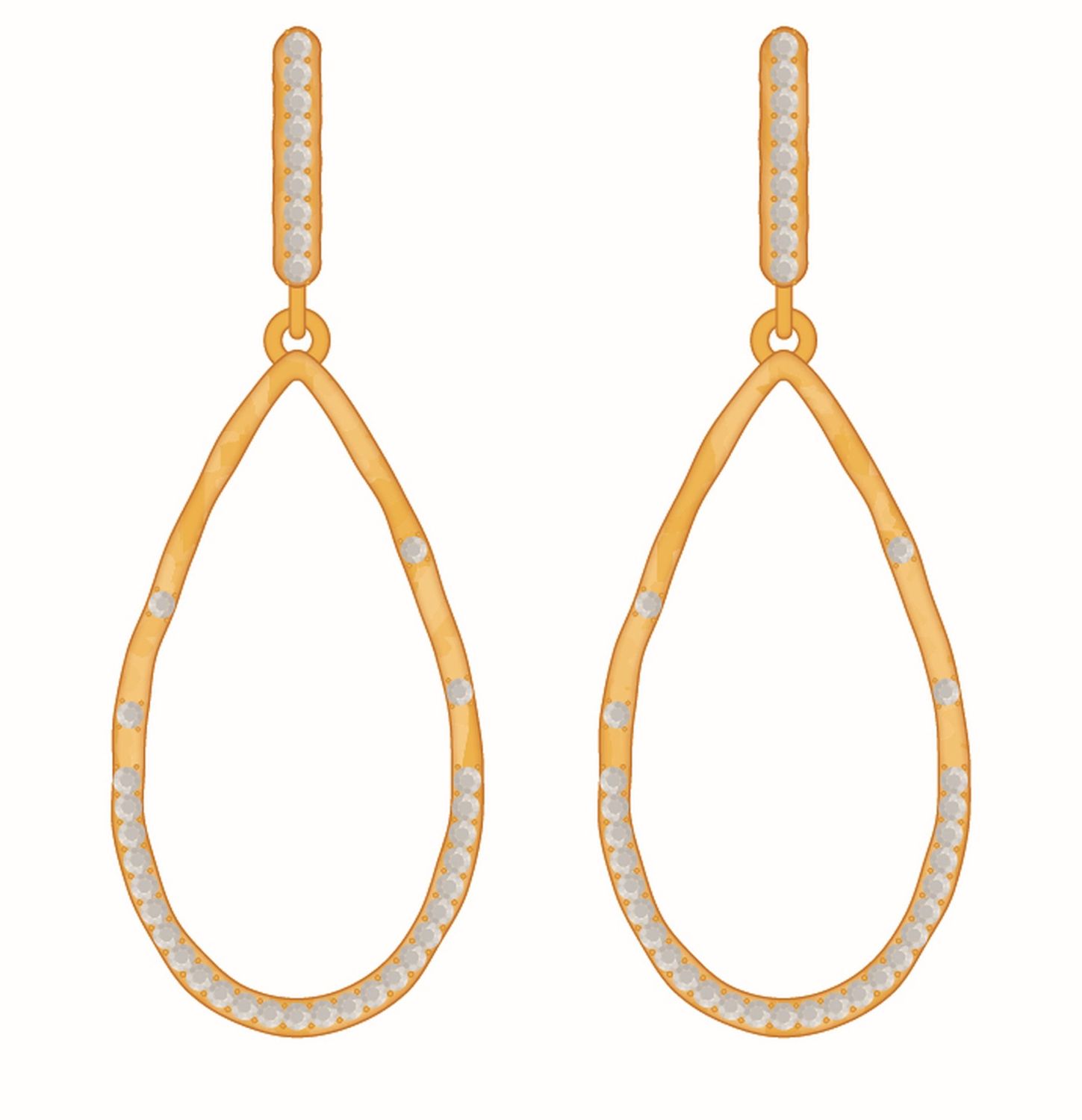 SP Carteret Earrings Crystal