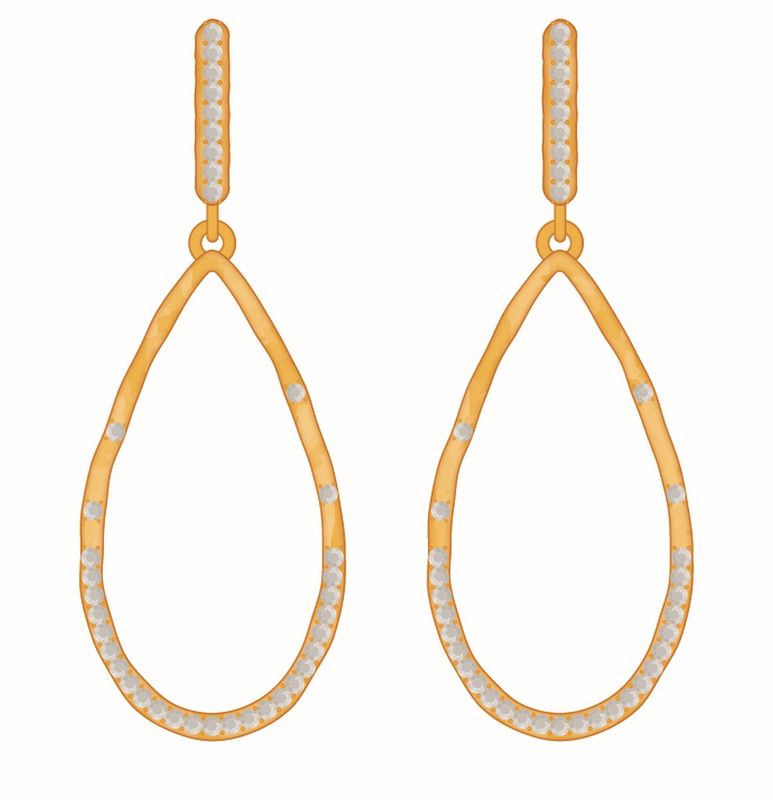 SP Carteret Earrings Crystal