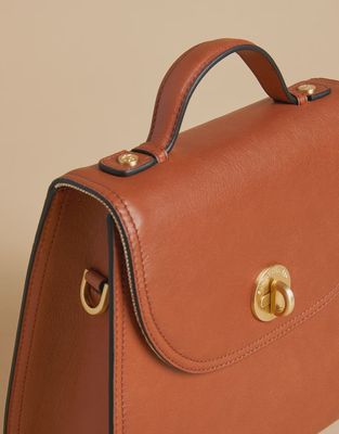 Siren Vintage Satchel - Saddle Brown