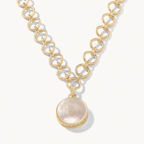 Naia Chunky Necklace 20&quot; Pearlescent