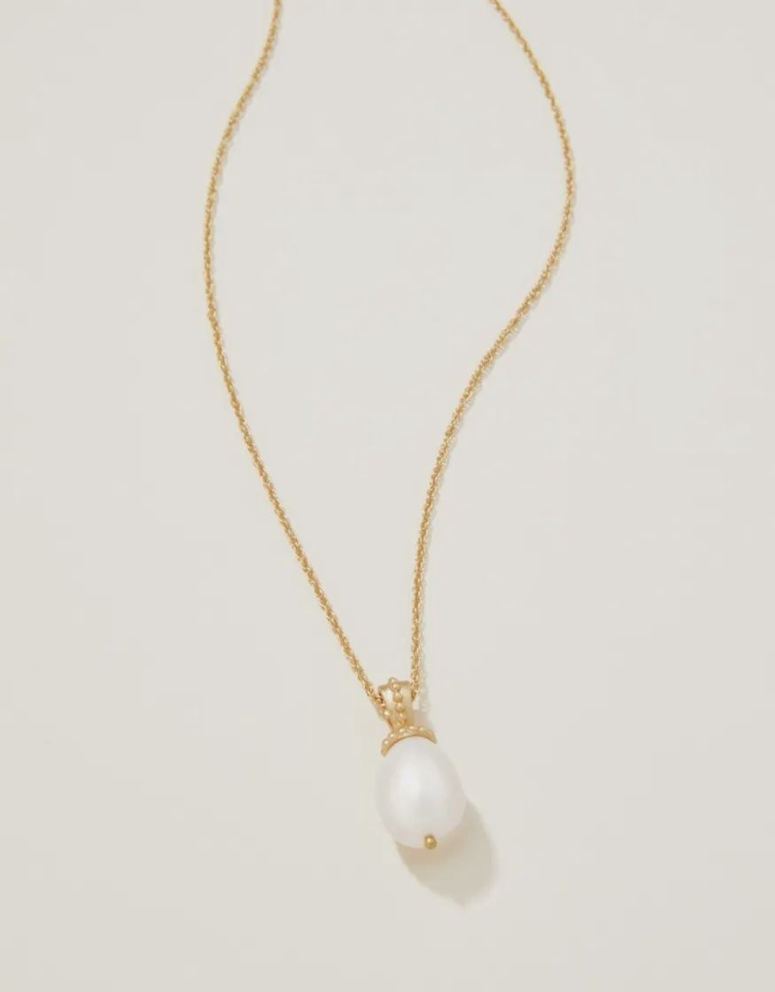 Pearl Drop Necklace 17&quot; Pearl