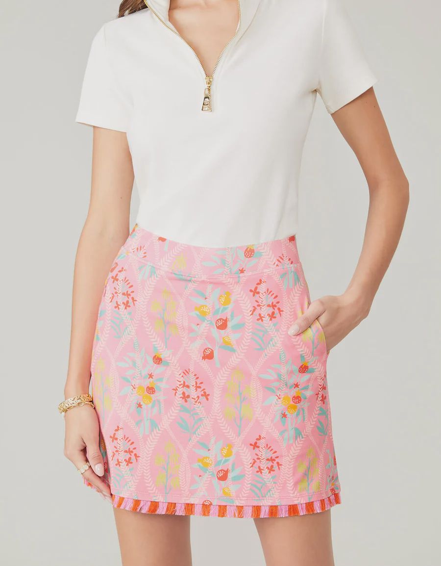 Fringe Skort Queenie Topiary Pink