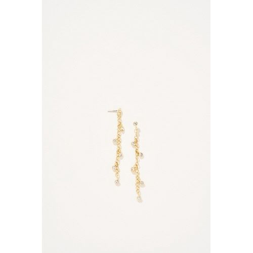Swinging Chain Earrings Crystal