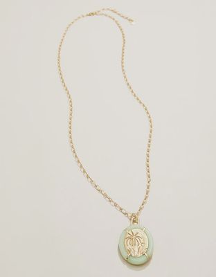 Scenes from the Lowcountry Necklace 30" Jade