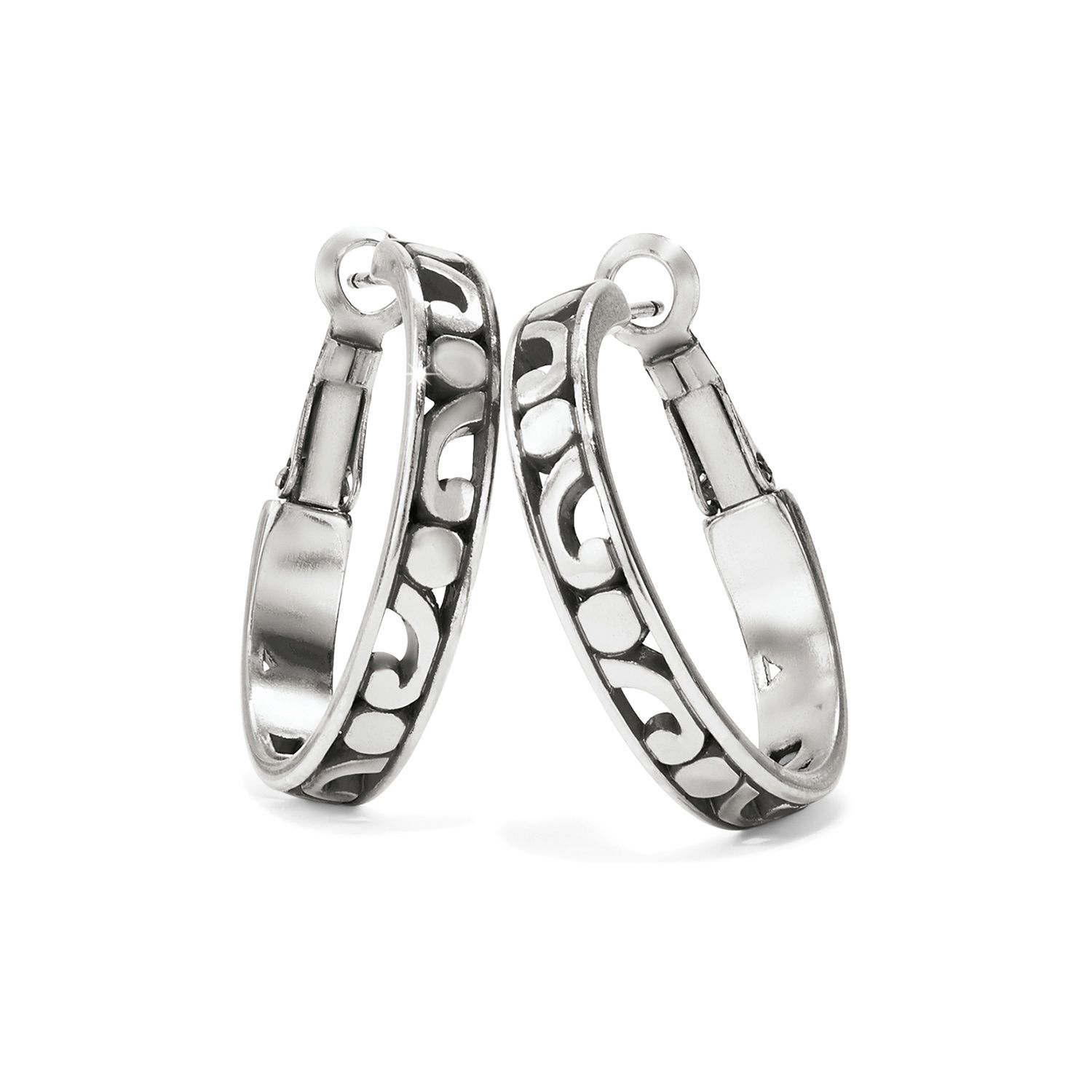 Contempo Small Hoop Earrings - Silver