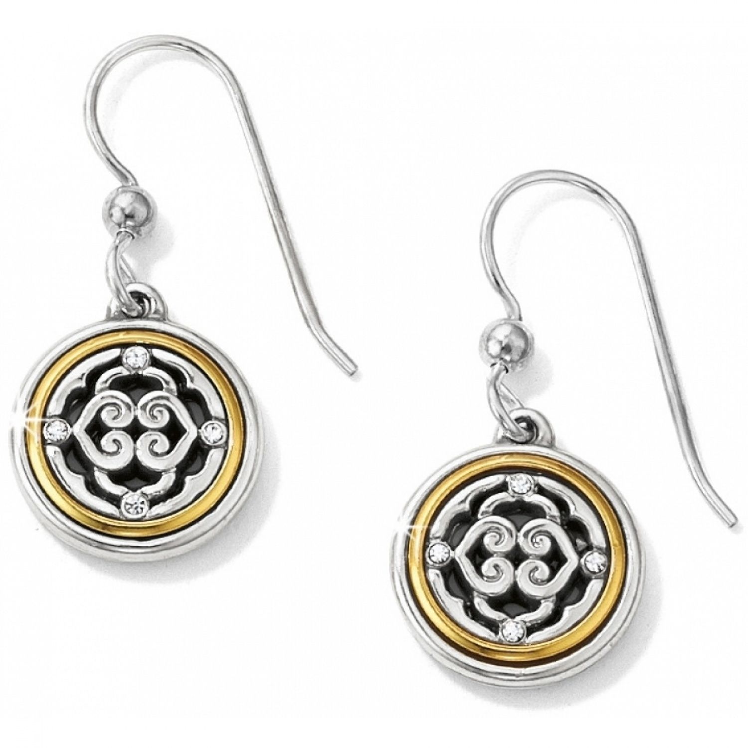 Intrigue French Wire Earrings - Silver-Gold