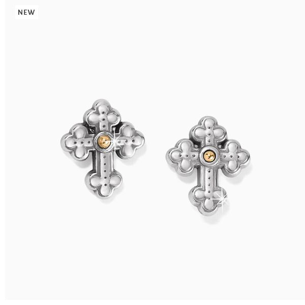Luna Cross Mini Post Earrings