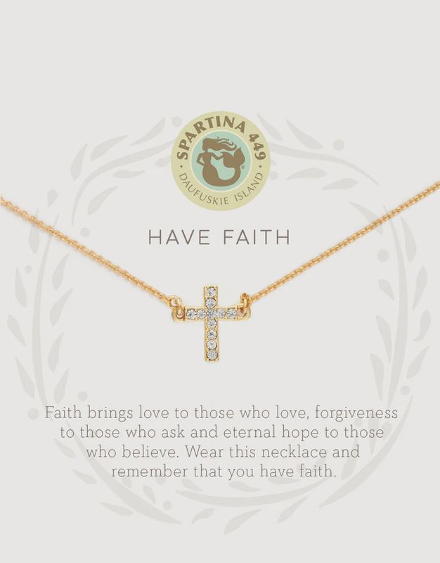 Sea La Vie Necklace Have Faith/Cross
