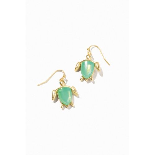 Sea Turtle Drop Earrings Seafoam
