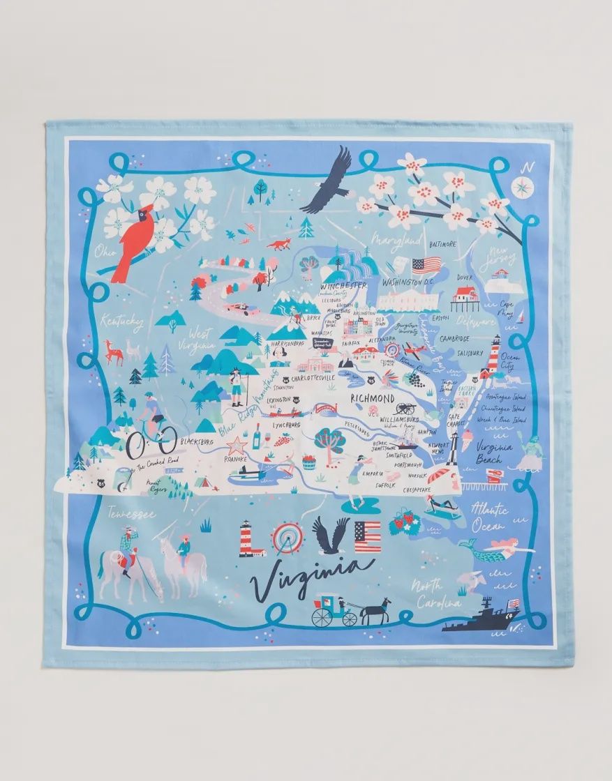 LOVE Virginia Dish Towel