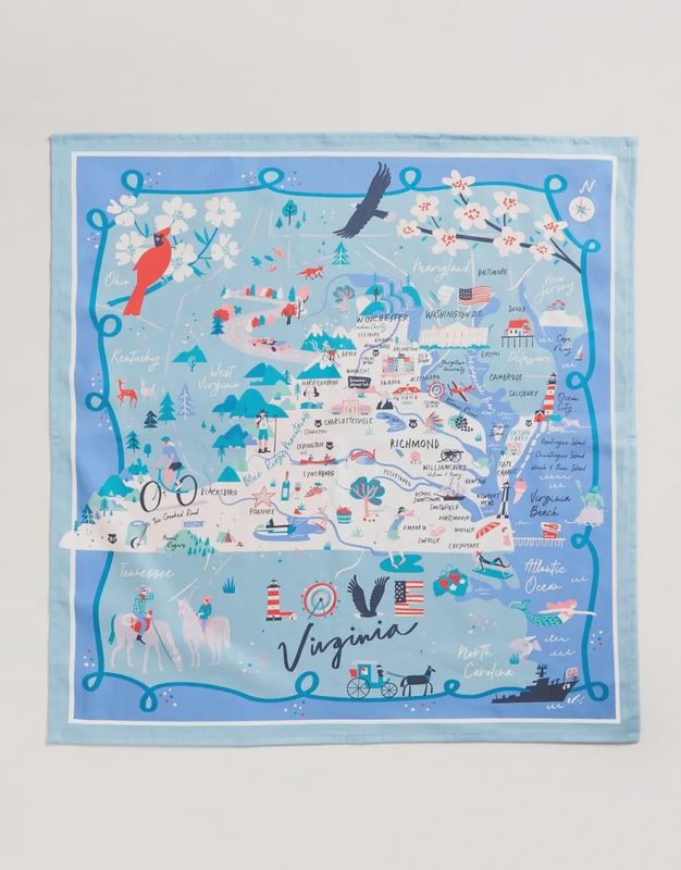 LOVE Virginia Dish Towel
