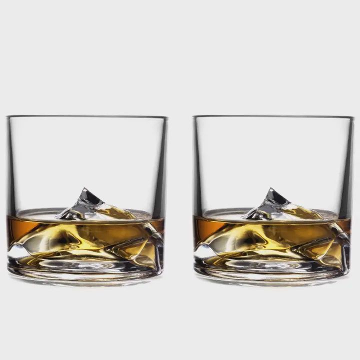 Everest - 2-Piece Crystal Bourbon Whiskey Glass Set