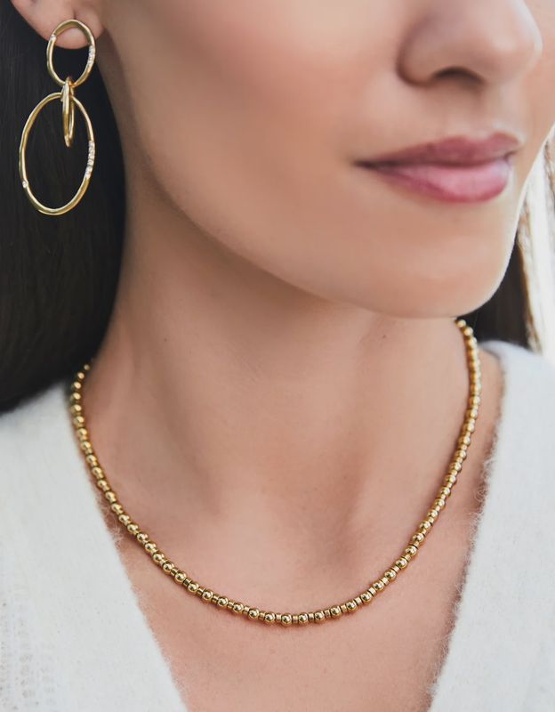 Shelter Cove Necklace Gold 16" 4mm
