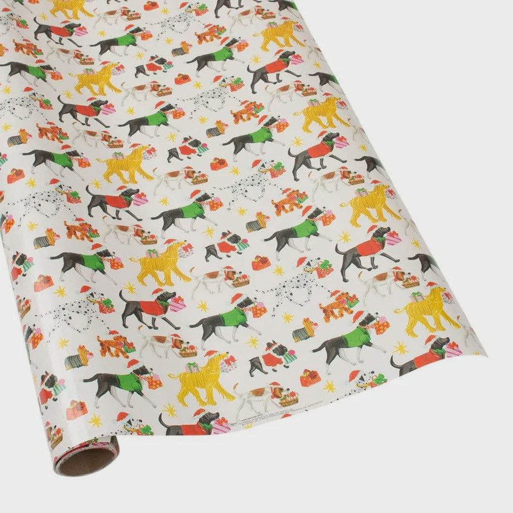 Christmas Delivery Gift Wrapping Paper in White High-Gloss