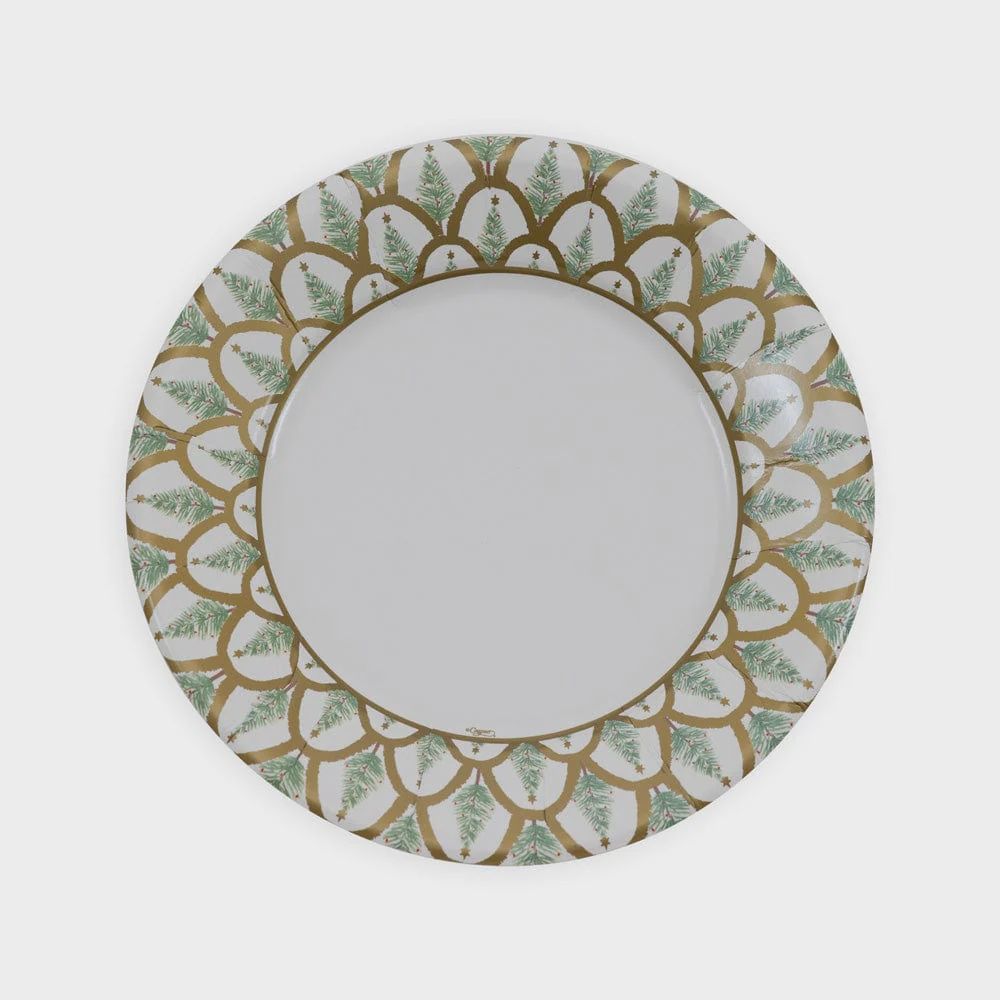 Deco Christmas Gold Salad/Dessert Plates