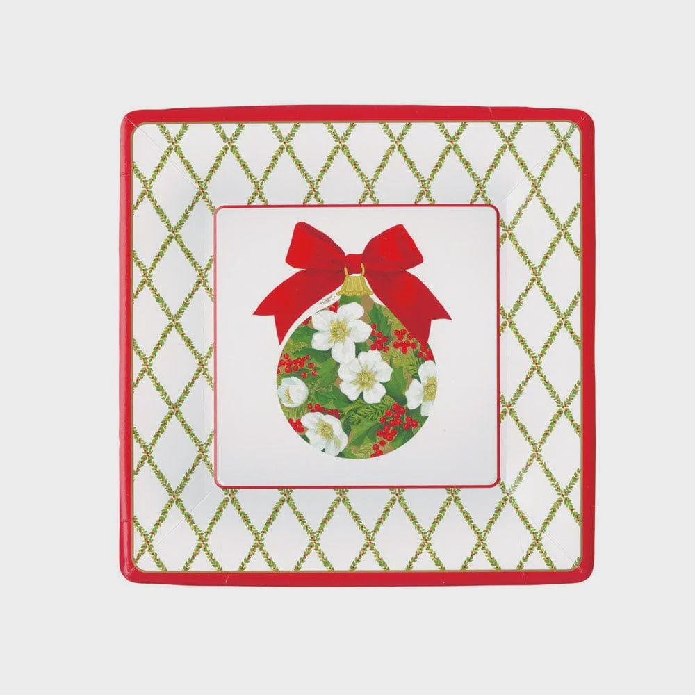 Ornament and Trellis Paper Salad &amp; Dessert Plates
