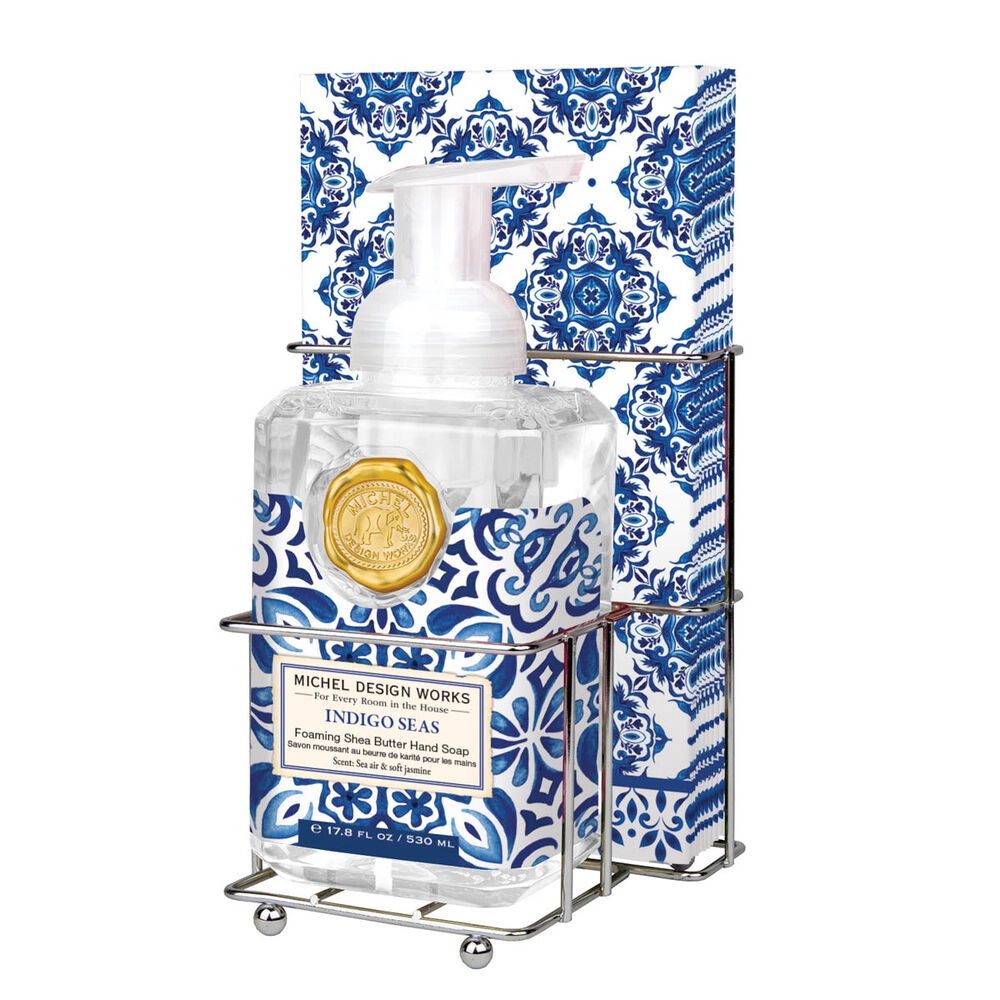 Indigo Seas Foaming Hand Soap &amp; Napkin Set
