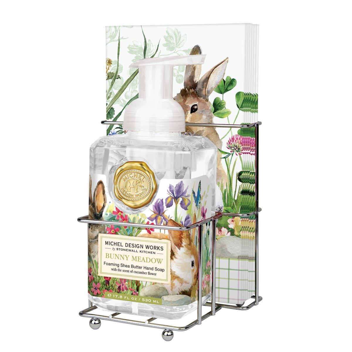 Bunny Meadow Foaming Soap Napkin Set