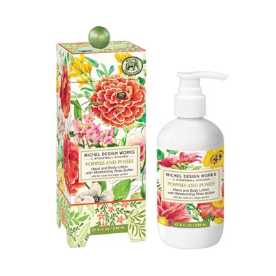 Michel Design Works Poppies &amp; Posies Shea Butter Hand &amp; Body Lotion